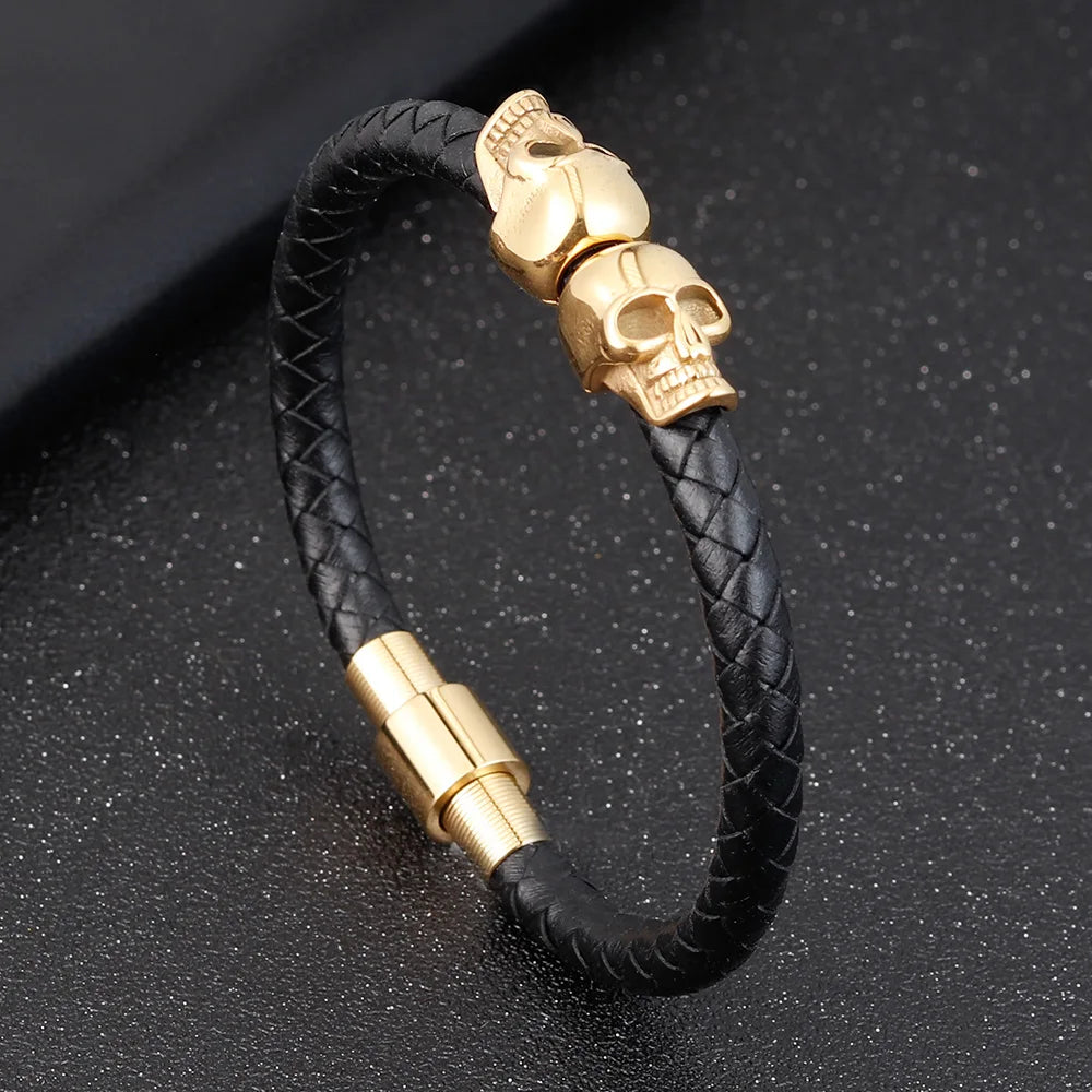 Undying Link Leather Bracelet