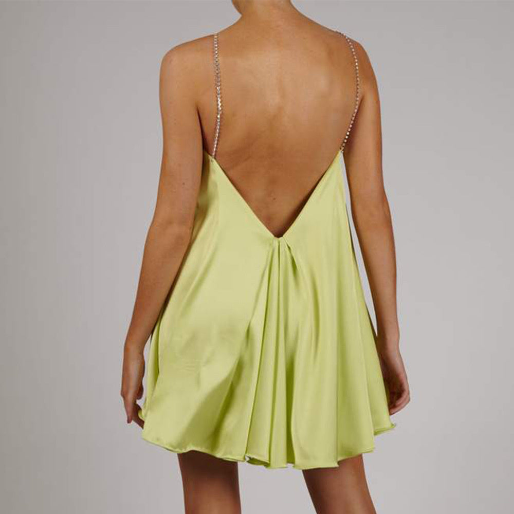 Haleigh Satin Mini Dress