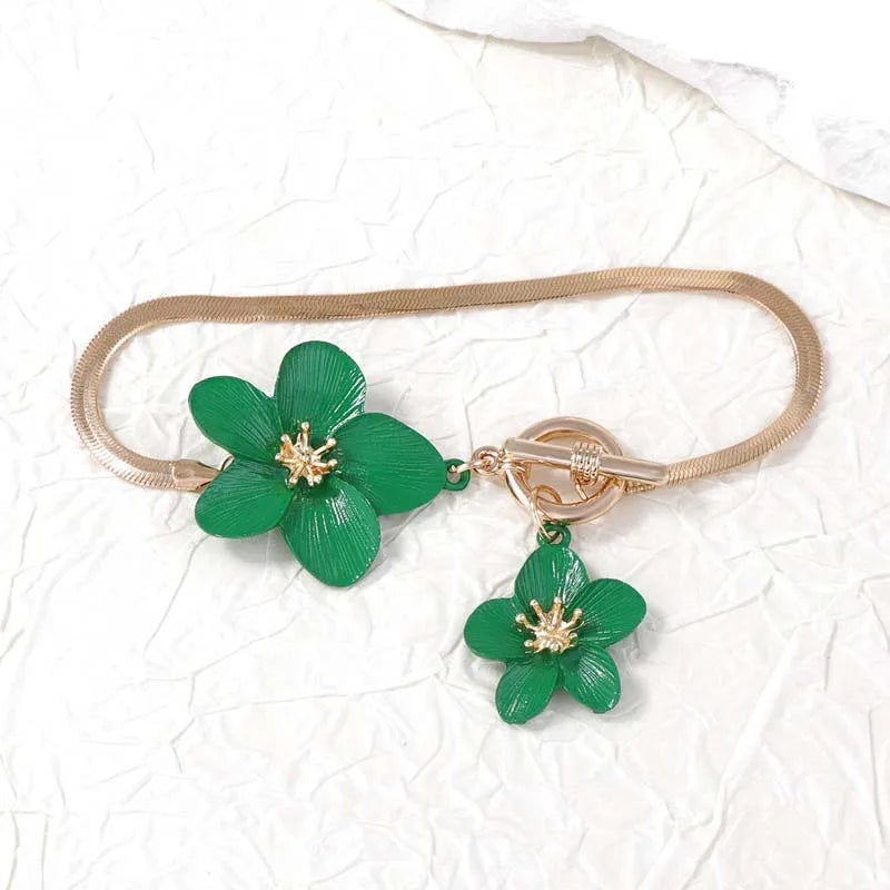Elysia Floral Anklet
