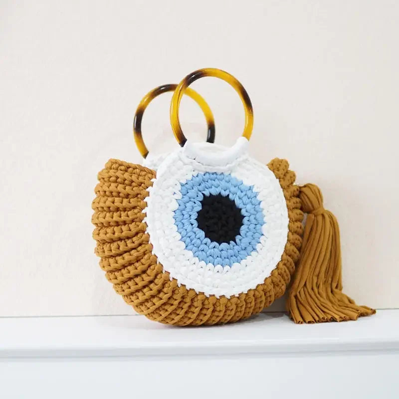 Crochet Evil Eye Handbag