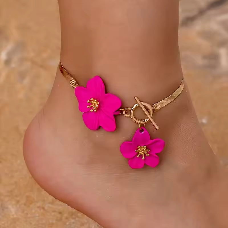 Elysia Floral Anklet
