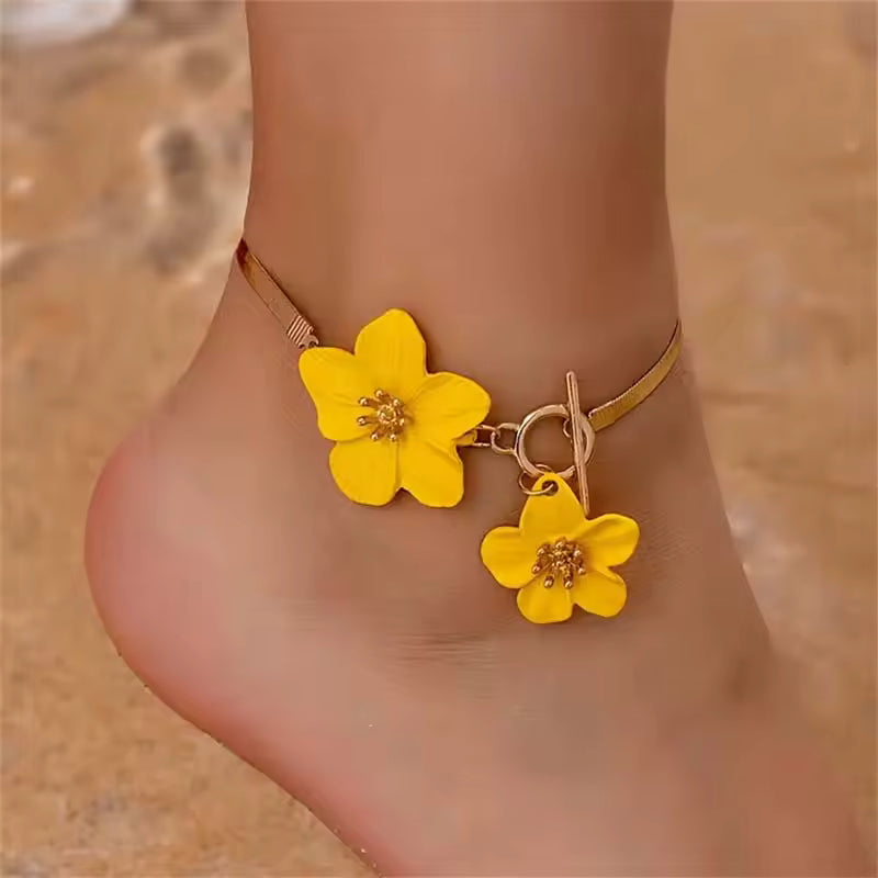 Elysia Floral Anklet