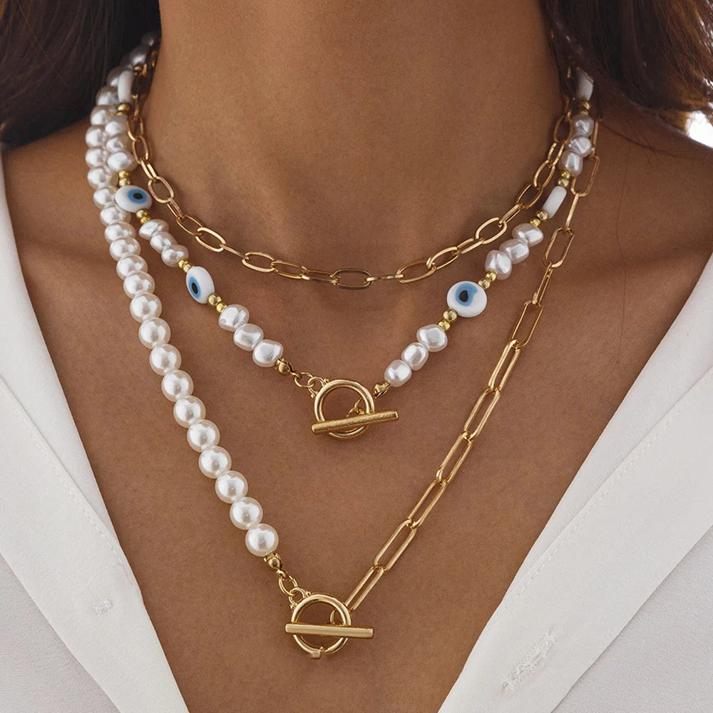 Summerset Layered Pearl Necklace