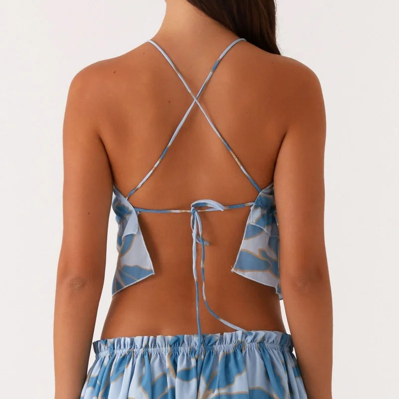 Allie Ruched Halter Top