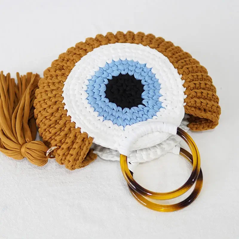 Crochet Evil Eye Handbag