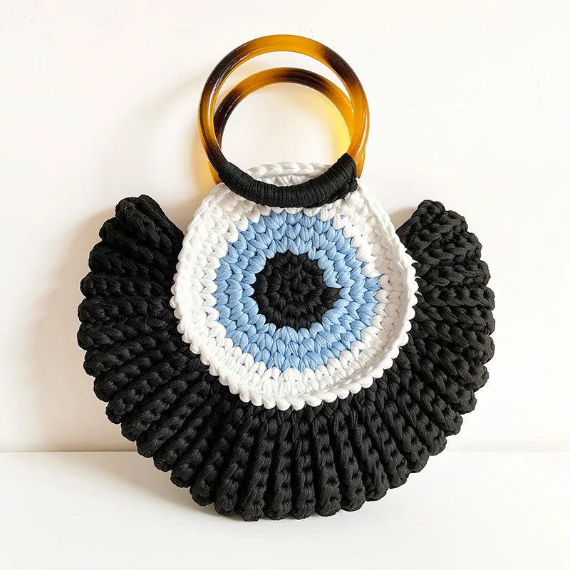 Crochet Evil Eye Handbag