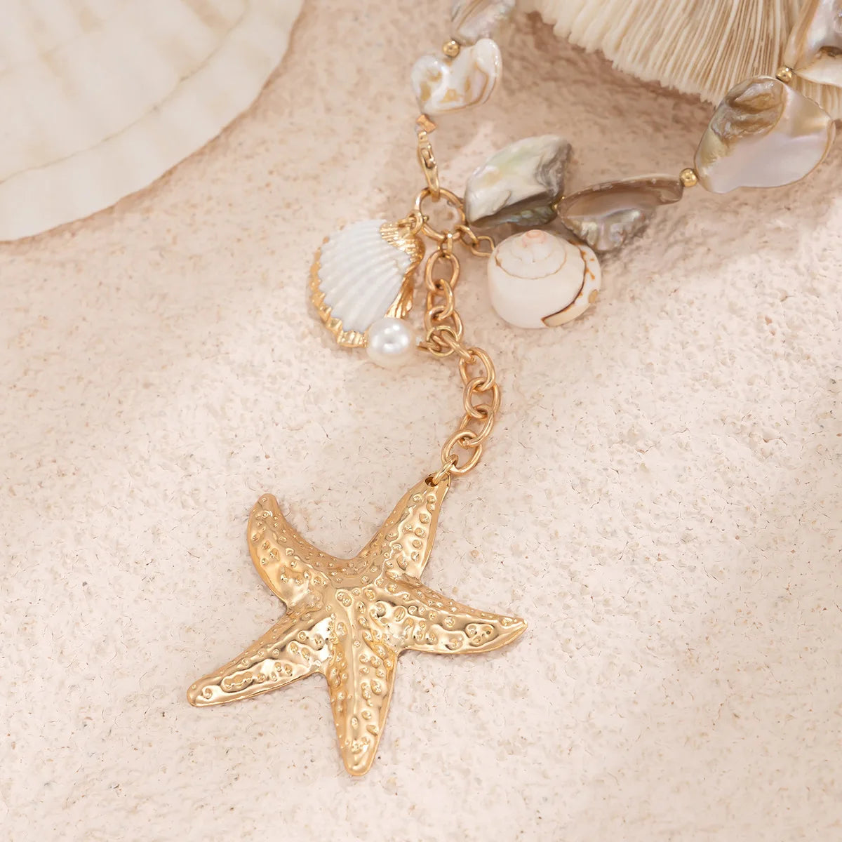 Coastal Shell Pendant Necklace