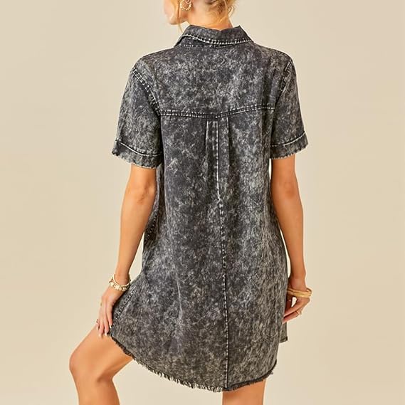 Vera Short Denim Dress