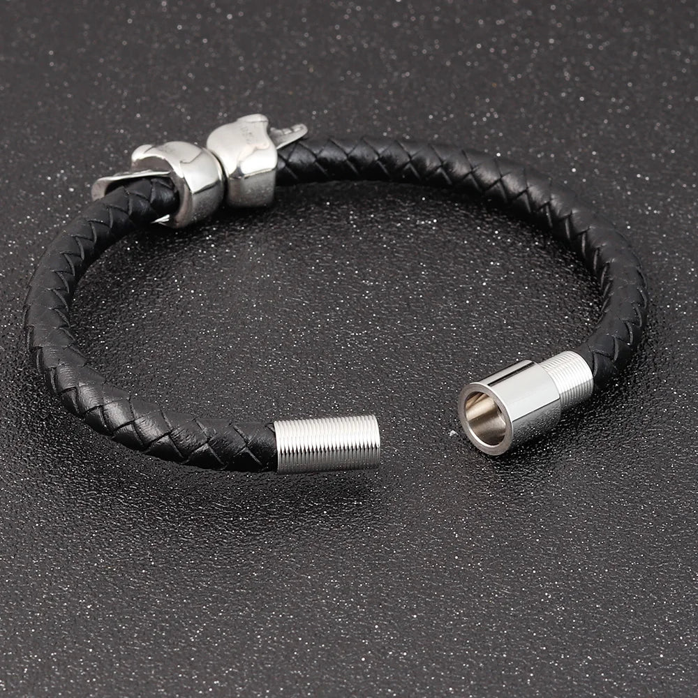 Undying Link Leather Bracelet