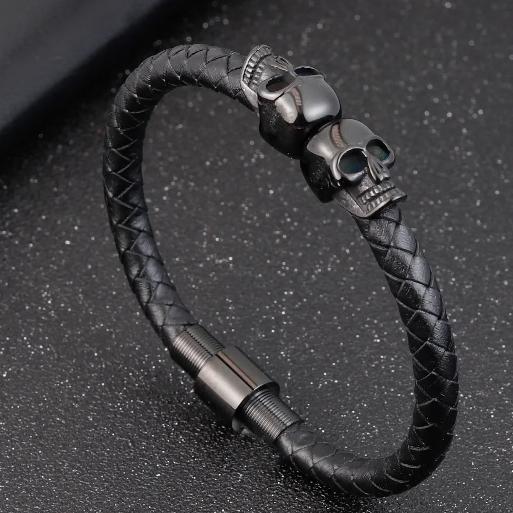 Undying Link Leather Bracelet
