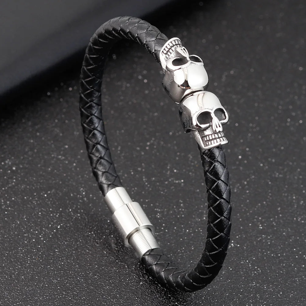 Undying Link Leather Bracelet