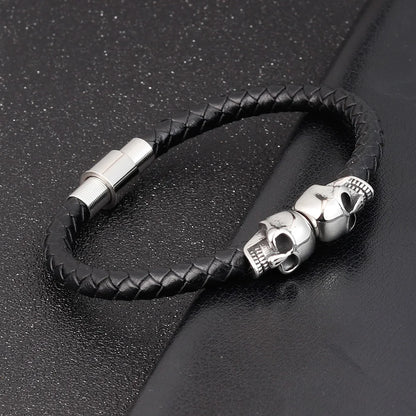 Undying Link Leather Bracelet