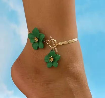 Elysia Floral Anklet