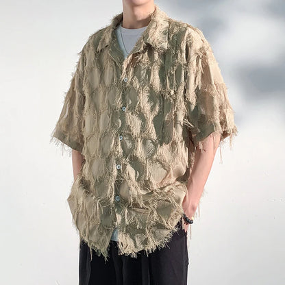 Carson Frayed Linen Shirt