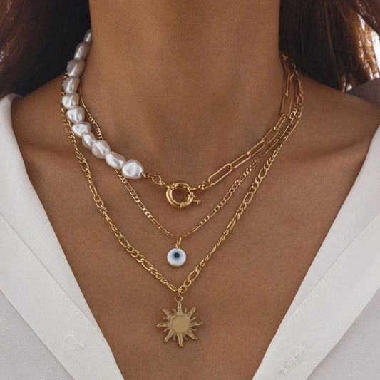 Summerset Layered Pearl Necklace
