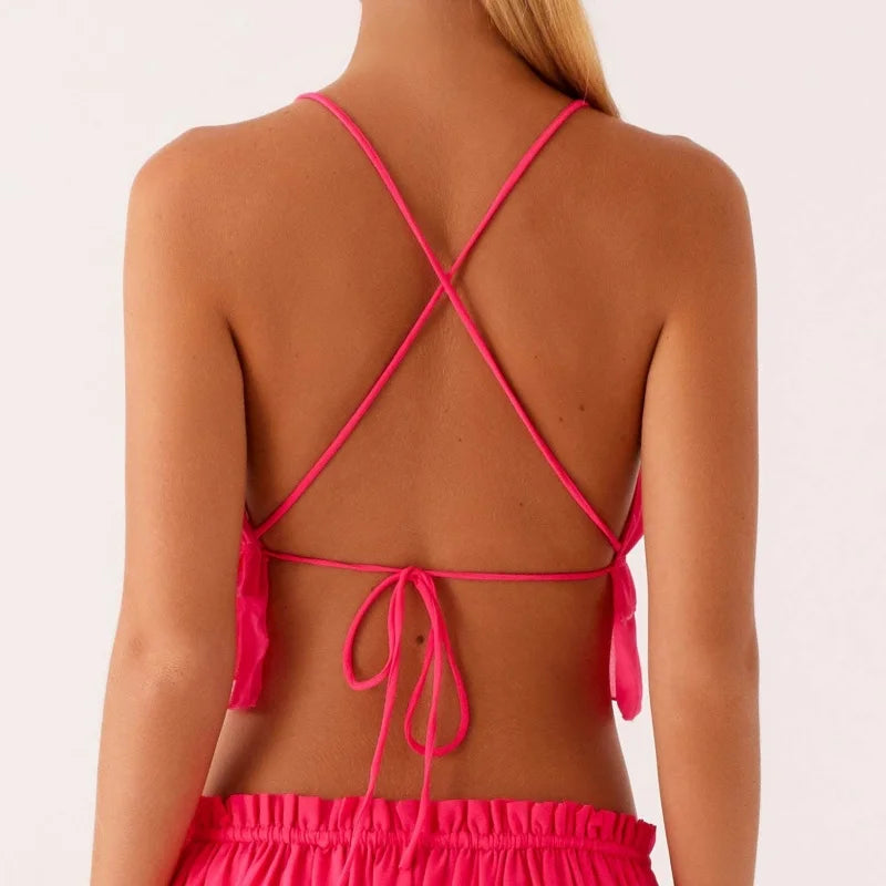 Allie Ruched Halter Top