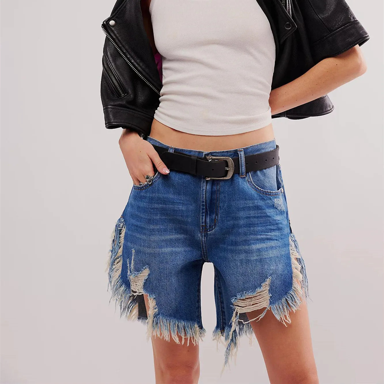 Paris Baggy Denim Shorts