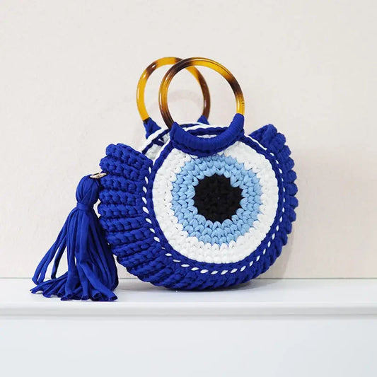 Crochet Evil Eye Handbag