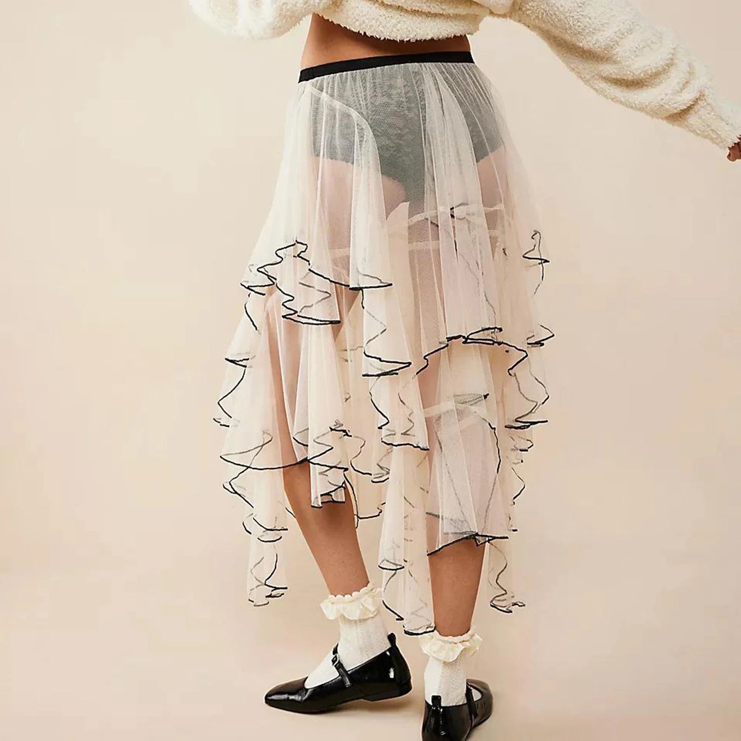 Sara Sheer Slip Skirt