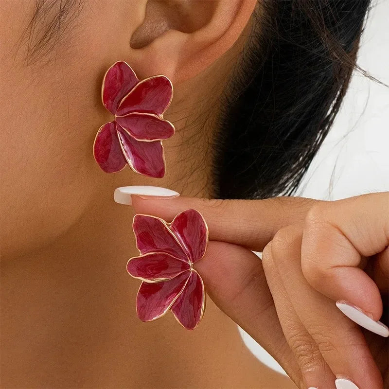 Poppy Petal Earrings