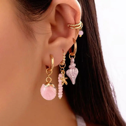 Ocean Whimsy Hoop Earring Set