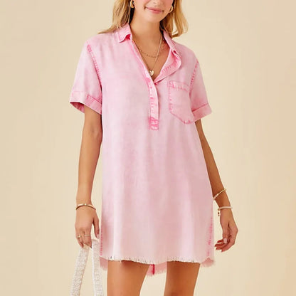 Vera Short Denim Dress