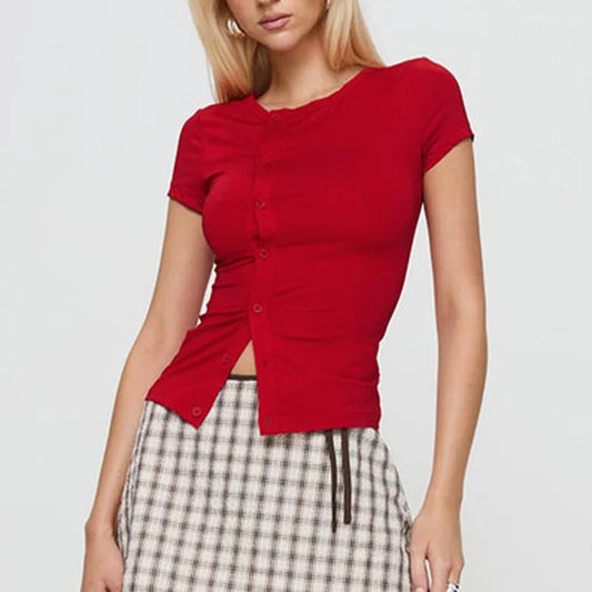 Macy Button Down Tee