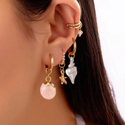 Ocean Whimsy Hoop Earring Set