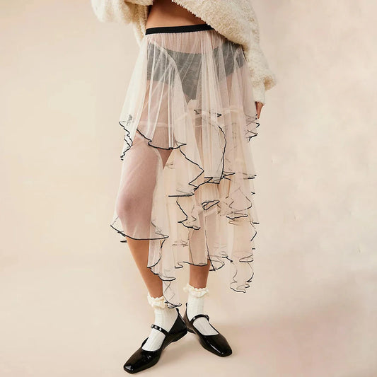 Sara Sheer Slip Skirt