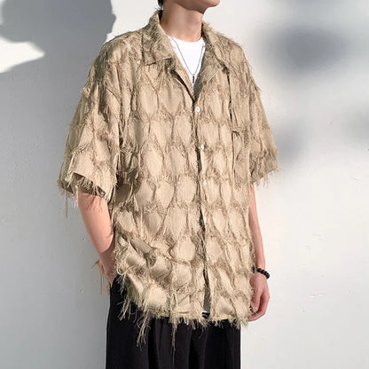 Carson Frayed Linen Shirt