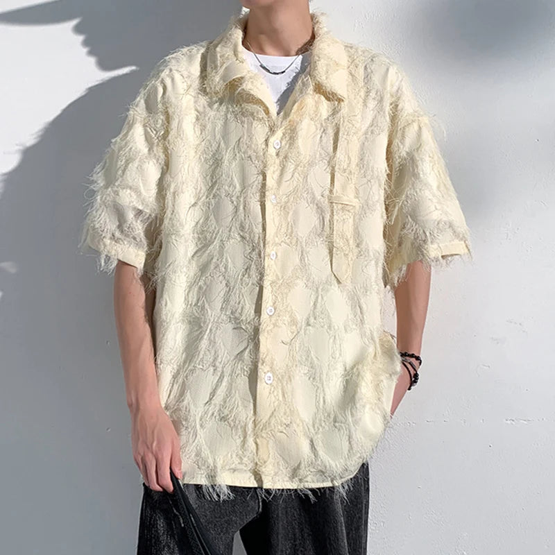 Carson Frayed Linen Shirt
